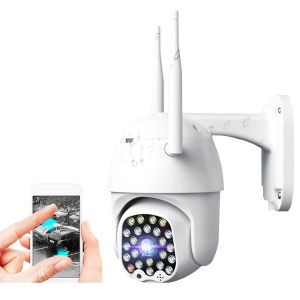 GUUDGO 8X Zoom 23LED 1080P HD Wifi IP Security Camera Outdoor Light & Sound Alarm Night Vision Waterproof