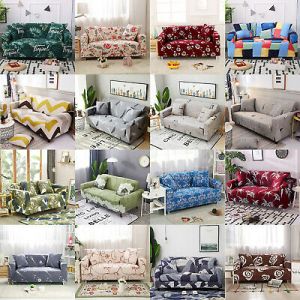  1/2/3/4 Seater Stretch Chair Sofa Covers Couch Cover Elastic Slipcover Protector