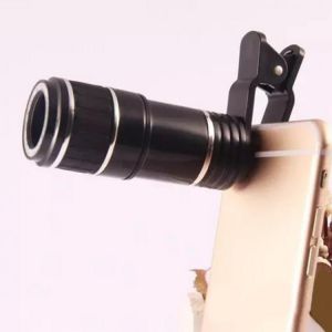 12X Optical Clip On Plastic Replacement Zoom Portable Removable Universal Accessories Mobile Phone Lens