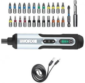 מברג חשמלי נטען עם סט ביטים Worx WX240.1 4V