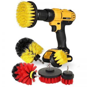 3 pcs Power Scrubber Brush Set for Bathroom | Drill Scrubber Brush for Cleaning Cordless Drill Attachment Kit Power Scrub Brush